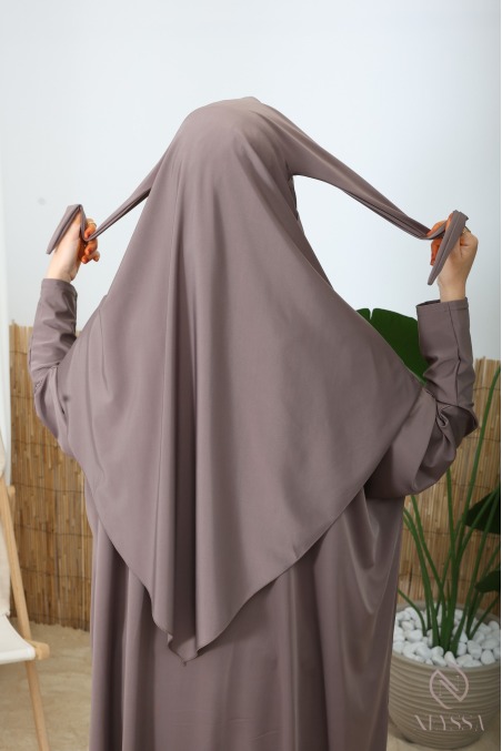 Burkini Jilbab de bain Taupe foncé sarouel 3 pièces, must have été