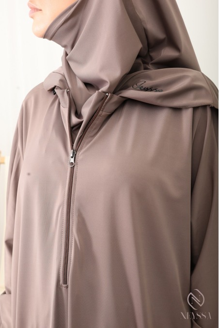 Burkini Jilbab de bain Taupe foncé sarouel 3 pièces, must have été