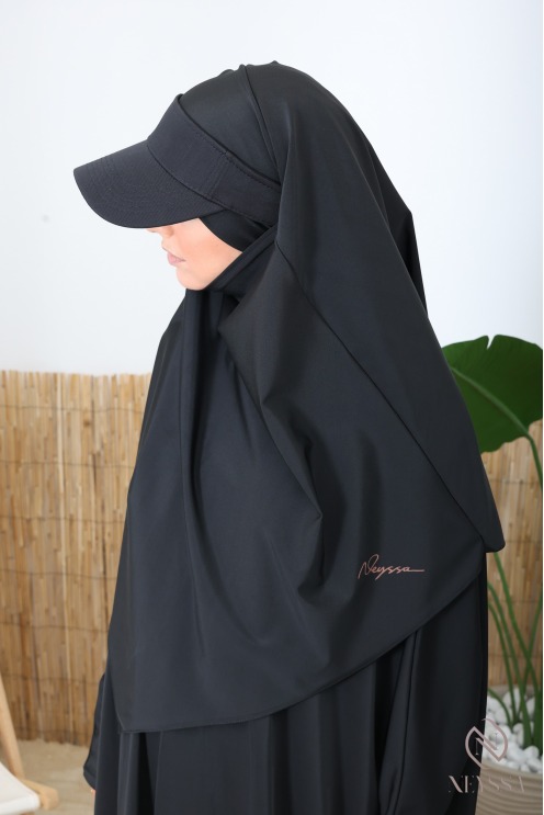 3-teiliger Bade-Jilbab mit zum Binden bestimmtem Khimar