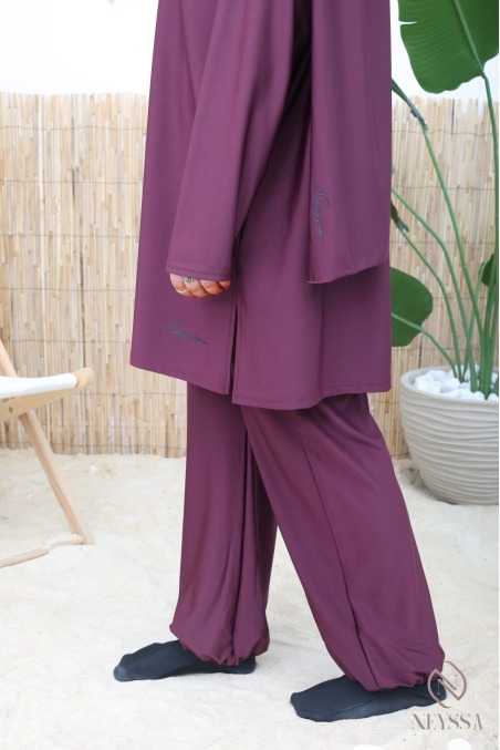Women's burkini water-repellent fabric for veiled women
