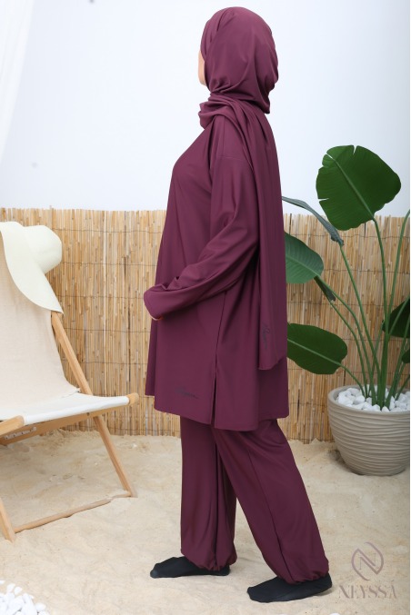 Women's burkini water-repellent fabric for veiled women