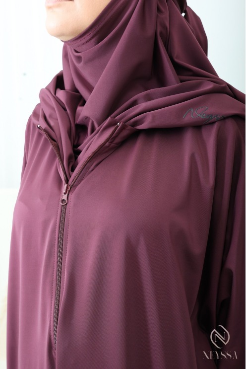 Burkini style Jilbeb khimar bath, long tunic, palazzo woman