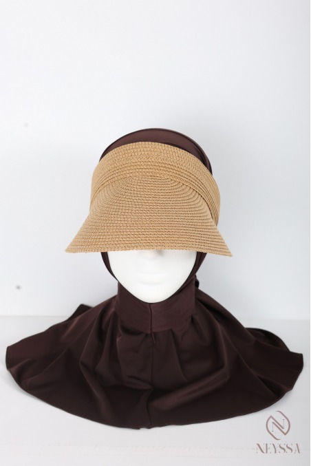 Visière casquette femme ajustable avec élastique, protection du visage
