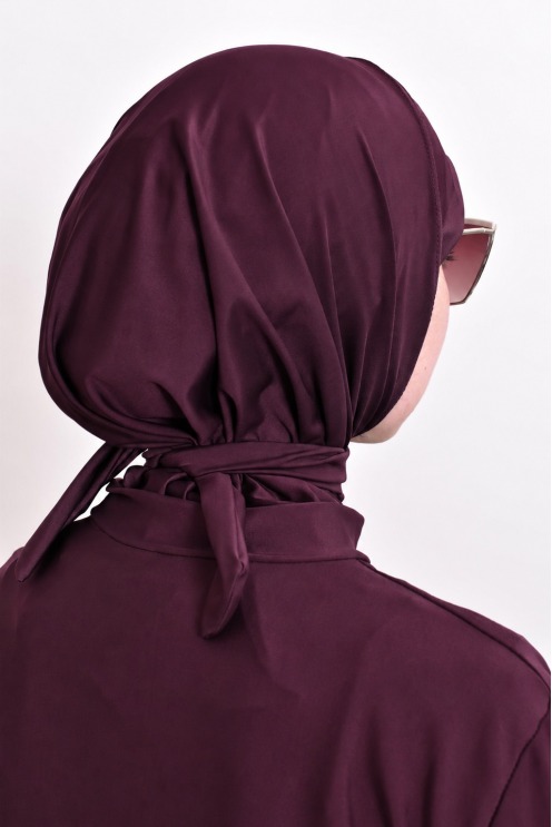 Burkini moderne figue tunique avec zip, tissu hydrofuge