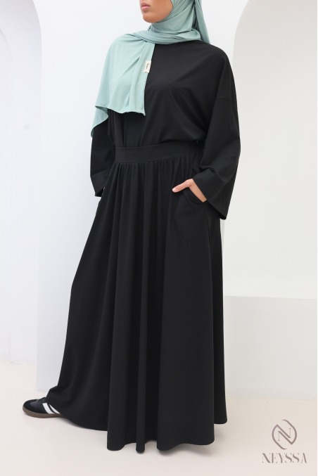 2-Piece Set: Modest Oversized T-Shirt and Long Skirt