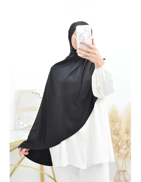 Hijab long rapide à enfiler modal coton, hijab léger