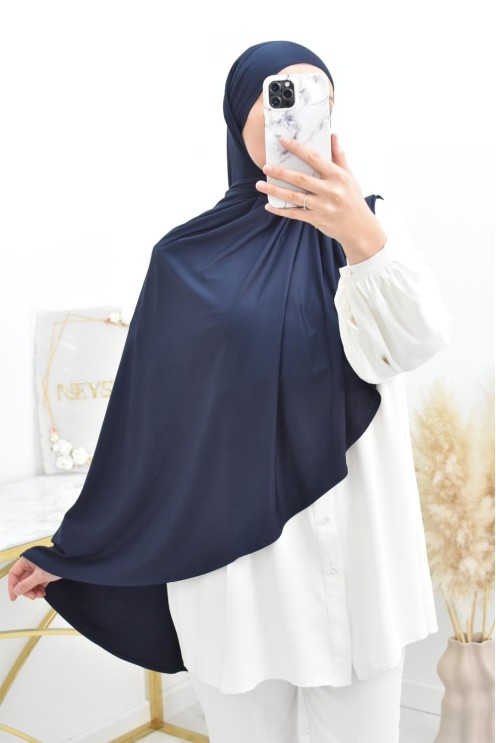 Langer, schnell anzuziehender Hijab aus Modal-Baumwolle