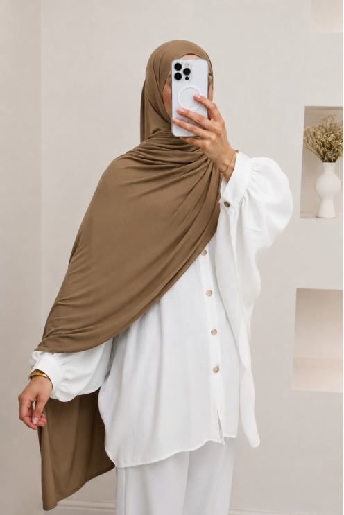 Hijab modal en coton opaque et léger idéal toute saison