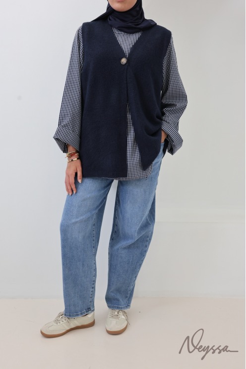 Trendy Barrel-Fit Cotton Denim Jeans
