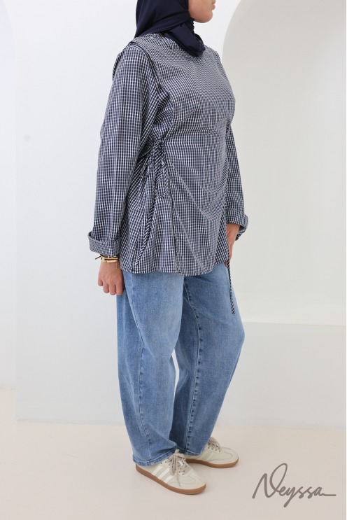 Trendy Barrel-Fit Cotton Denim Jeans