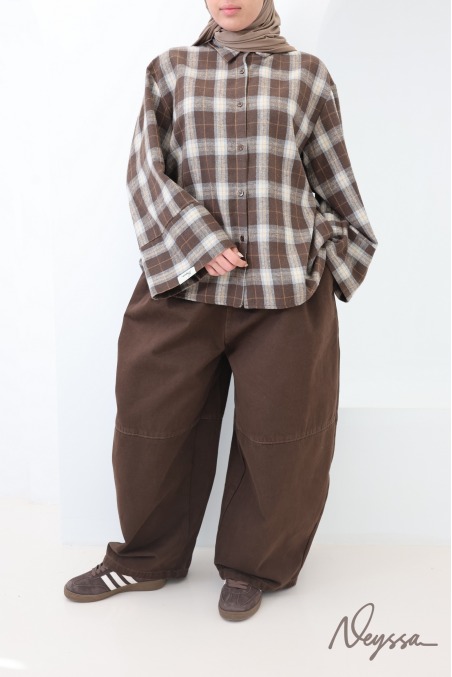 Women's Barrel Cotton Cargo Jeans