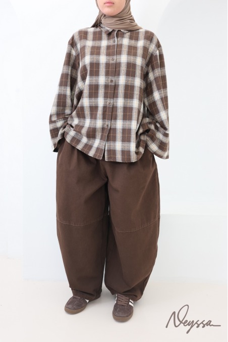 Women's Barrel Cotton Cargo Jeans