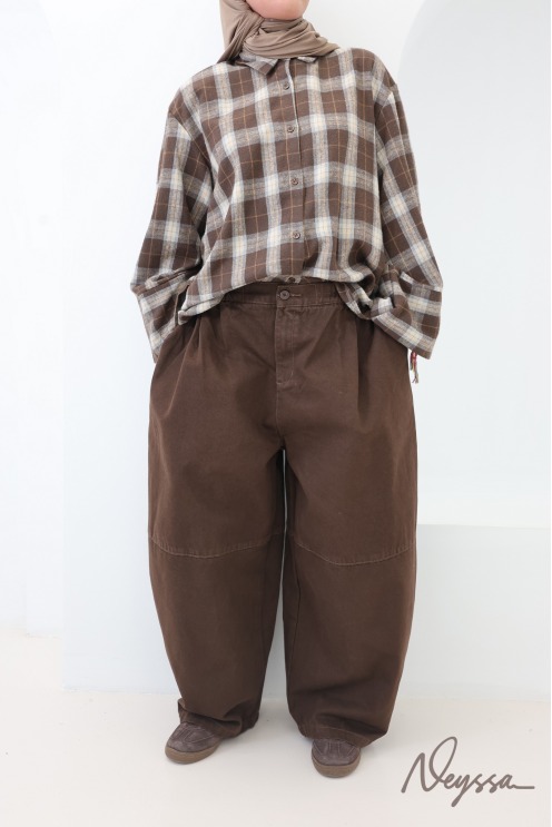 Women's Barrel Cotton Cargo Jeans