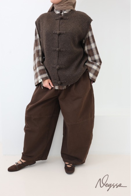 Trendy Short-Sleeved Knit Cardigan with Chinese-Style Buttons