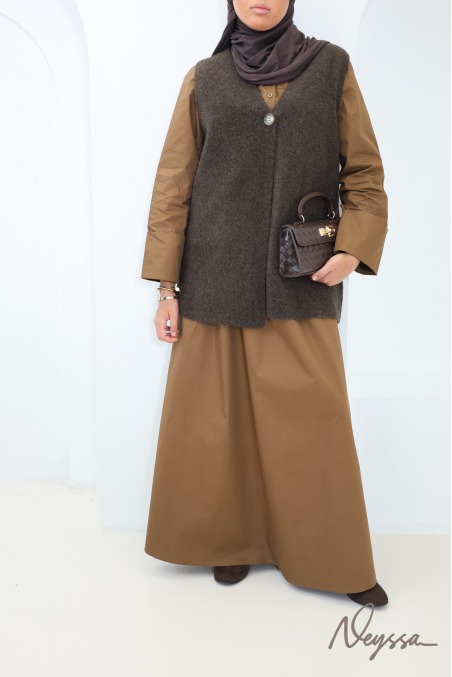 Women's Sleeveless Knit Cardigan with V-Neck