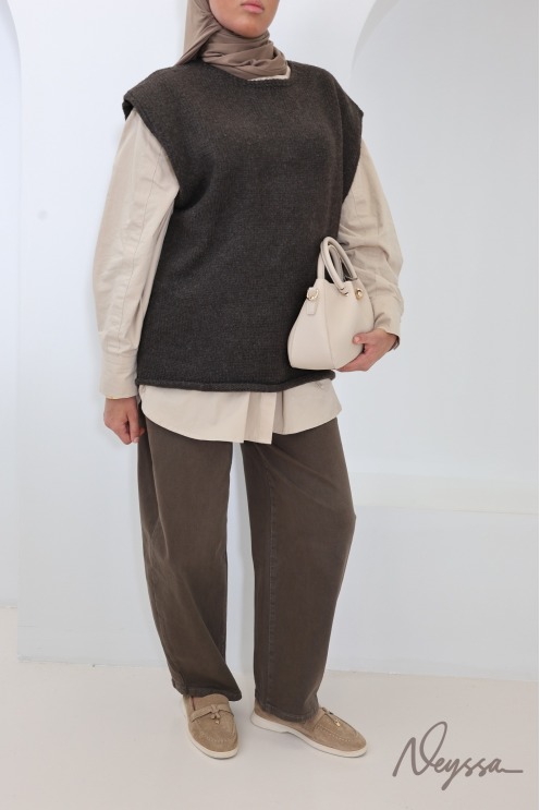 Women's Sleeveless Textured Knit Sweater