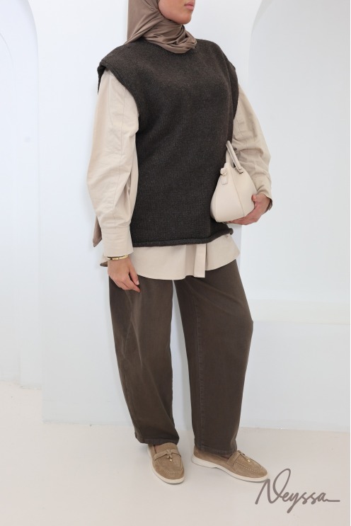 Women's Sleeveless Textured Knit Sweater