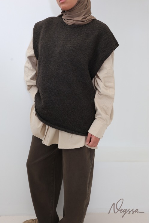 Women's Sleeveless Textured Knit Sweater