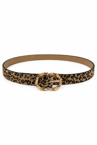 Ceinture léopard femme toucher doux