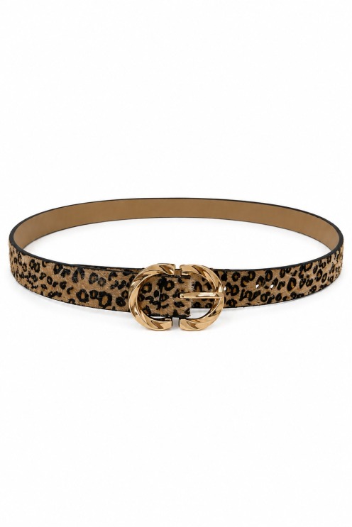 Ceinture léopard femme toucher doux