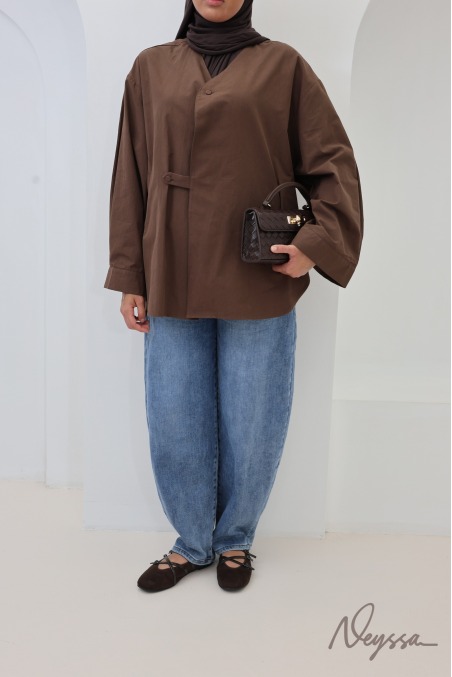 Women's Loose-Fitting 100% Cotton Shirts in Japanese Style