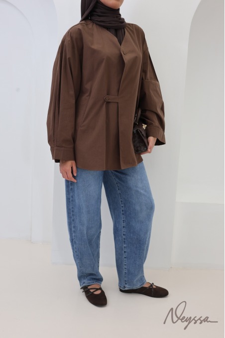Women's Loose-Fitting 100% Cotton Shirts in Japanese Style