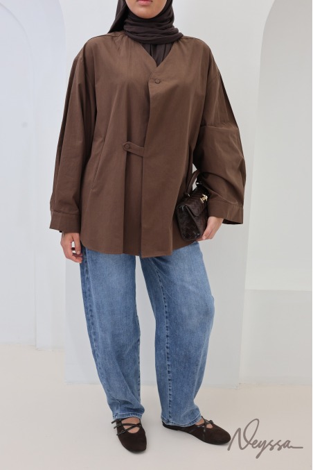 Women's Loose-Fitting 100% Cotton Shirts in Japanese Style