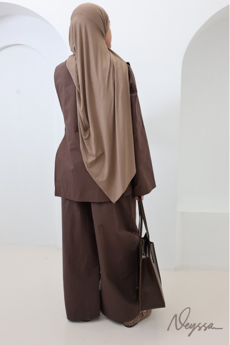 Neyssa Women's Cotton Blouse and Pants Set
