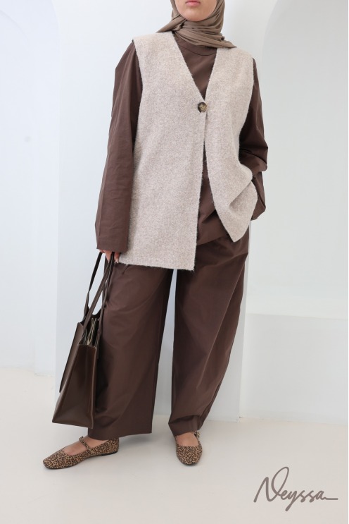 Neyssa Women's Cotton Blouse and Pants Set
