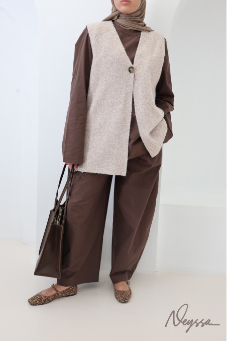 Neyssa Damen-Set aus Baumwolle: Bluse + Hose