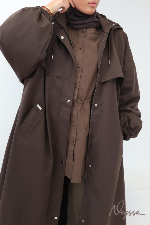 Parka longue femme extra oversize déperlante