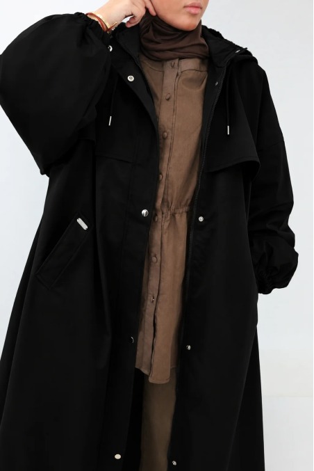 Parka longue femme extra oversize déperlante