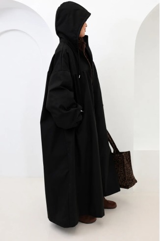 Women's Extra-Oversized, Water-Repellent Long Parka