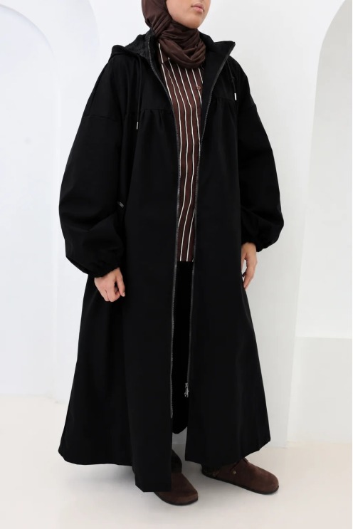 Langer, extra-oversize, wasserabweisender Damenparka