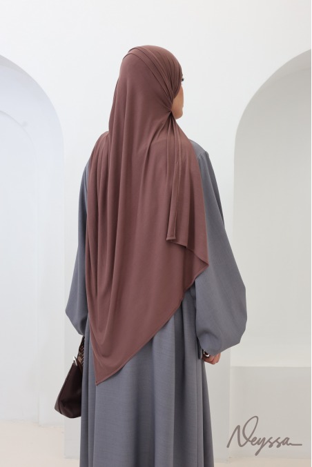 Abaya longue coupe ample avec manches ballon