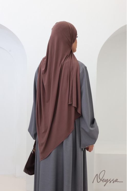 Hijab long bamboo opaque et léger, tissu fluide agréable à porter
