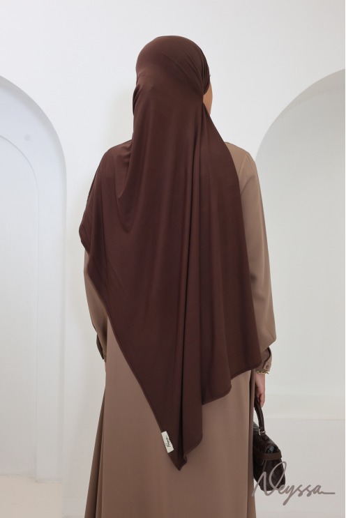 Hijab long bamboo opaque et léger, tissu fluide agréable à porter