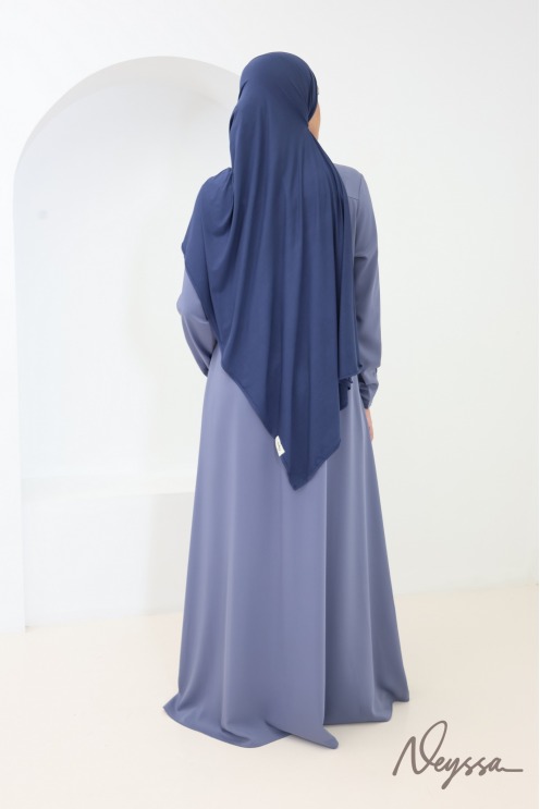 Langer, blickdichter und leichter Hijab aus Bambus, fließender Stoff