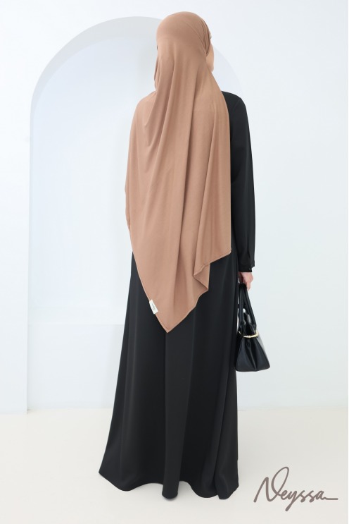 Langer, blickdichter und leichter Hijab aus Bambus, fließender Stoff