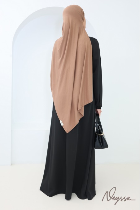 Langer, blickdichter und leichter Hijab aus Bambus, fließender Stoff