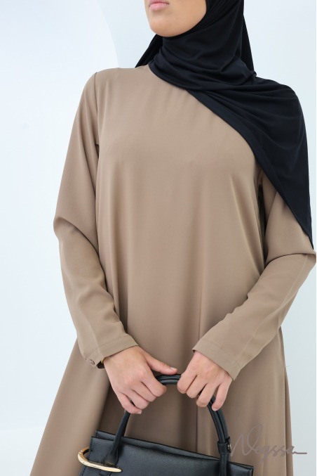 Hijab bamboo noir long, léger & opaque by Neyssa