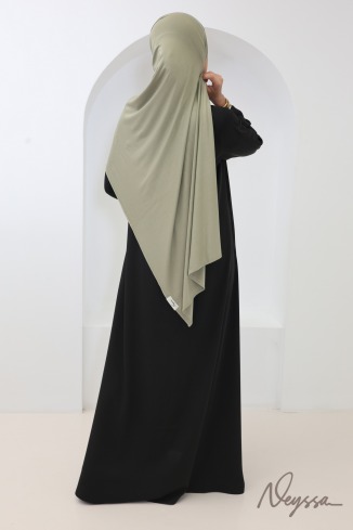 Sage Green Bamboo Hijab, Soft and Hair-Protecting by Neyssa 2