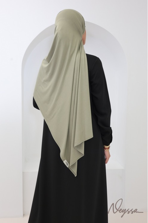 Sage Green Bamboo Hijab, Soft and Hair-Protecting by Neyssa