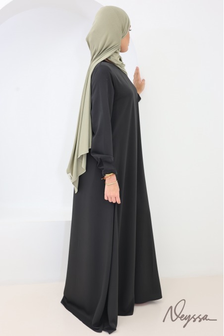 Hijab bamboo vert sauge, doux et protecteur cheveux by Neyssa
