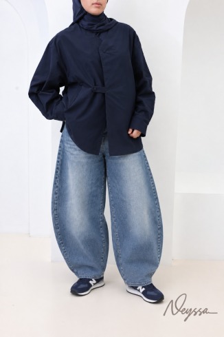 Pantalon Jean size plus Denim Barrel Coton 2