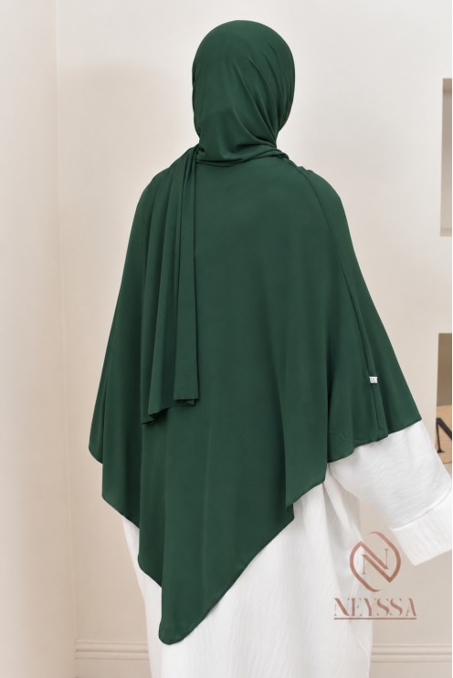 Khimar Hijab Premium-Jersey 2 in 1 kurzes Modell, leicht anzuziehen, modest fashion.