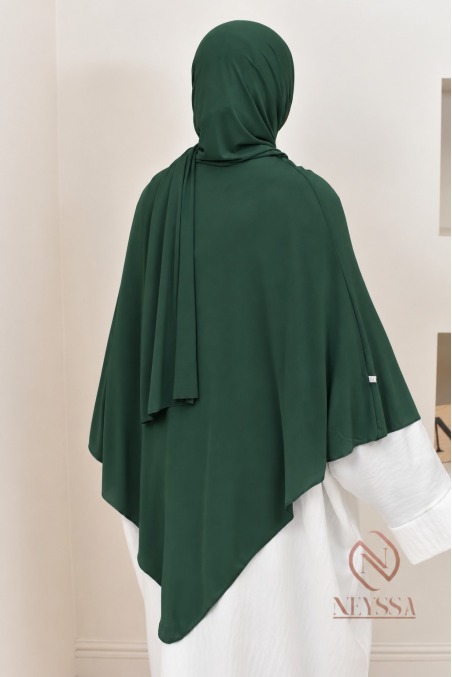 Khimar Hijab Premium-Jersey 2 in 1 kurzes Modell, leicht anzuziehen, modest fashion.