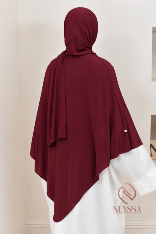 Khimar Hijab Premium-Jersey 2 in 1 kurzes Modell, leicht anzuziehen, modest fashion.