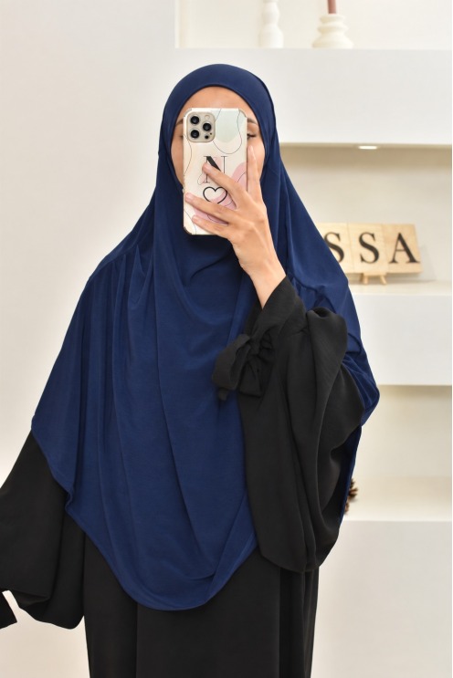 Khimar flowing short in premium cheap jersey for Muslim women
