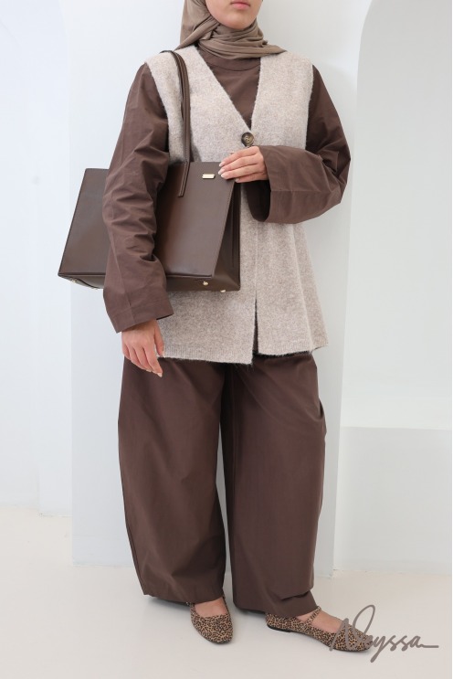 Neyssa Damen-Set aus Baumwolle: Bluse + Hose